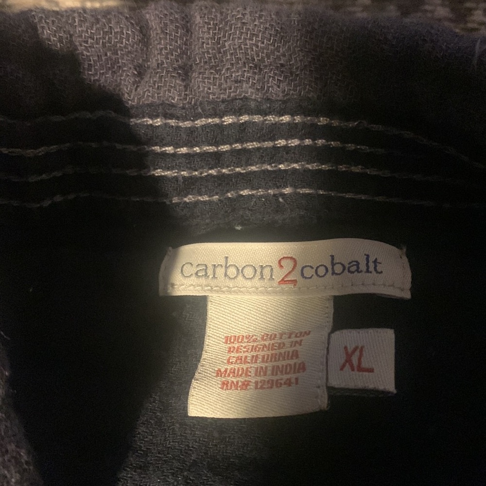 Carbon 2 Cobalt Cotton Woven Buttondown Shirt - Picture 4 of 5